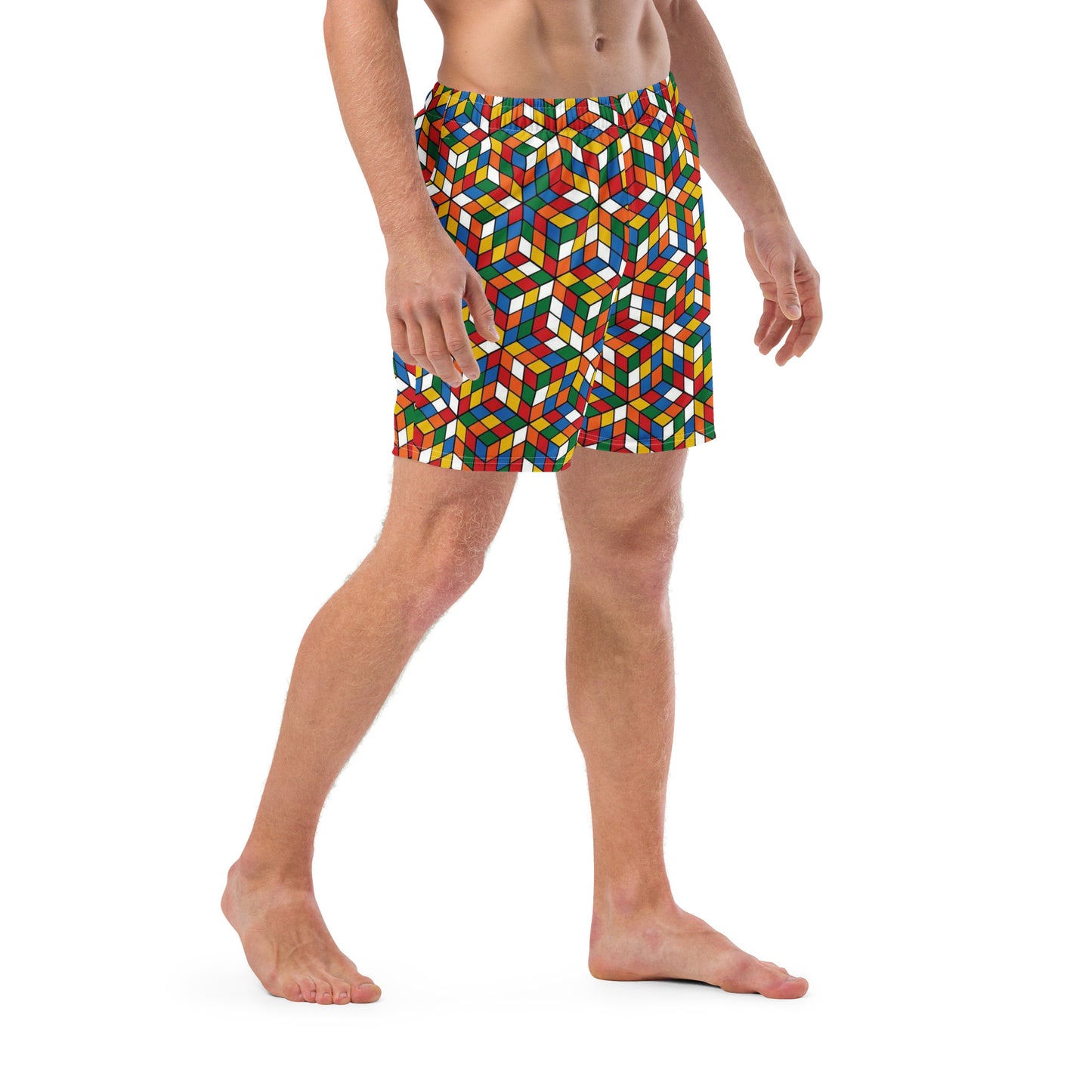 Men's Rubik's Cube Swim Trunks