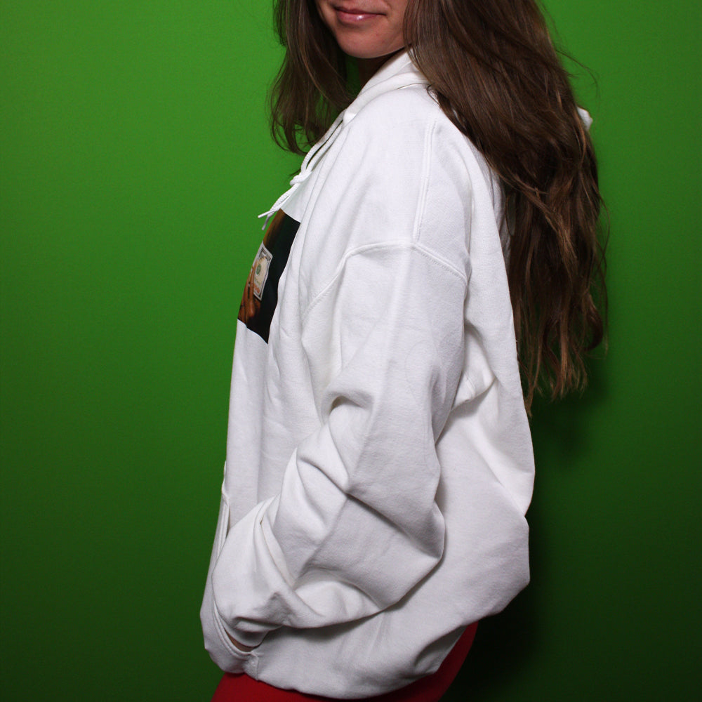 White DBL STX Hoodie