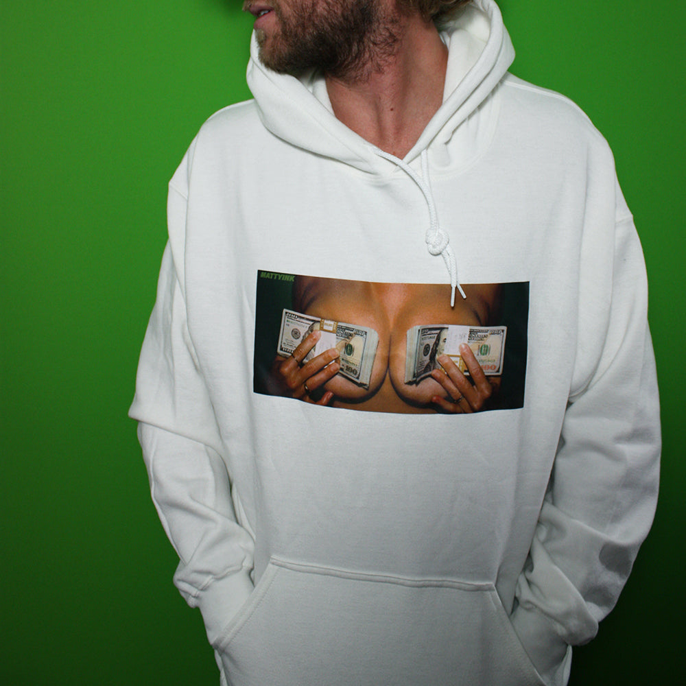 White DBL STX Hoodie