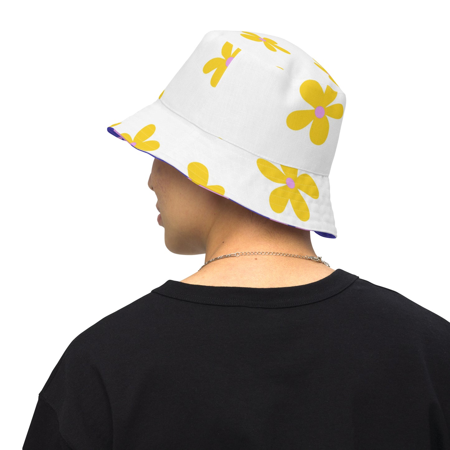 Flower Reversible Bucket Hat