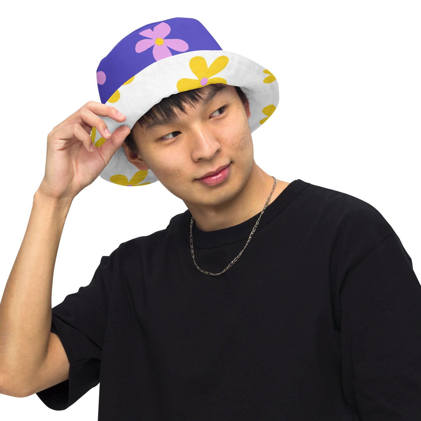 Flower Reversible Bucket Hat