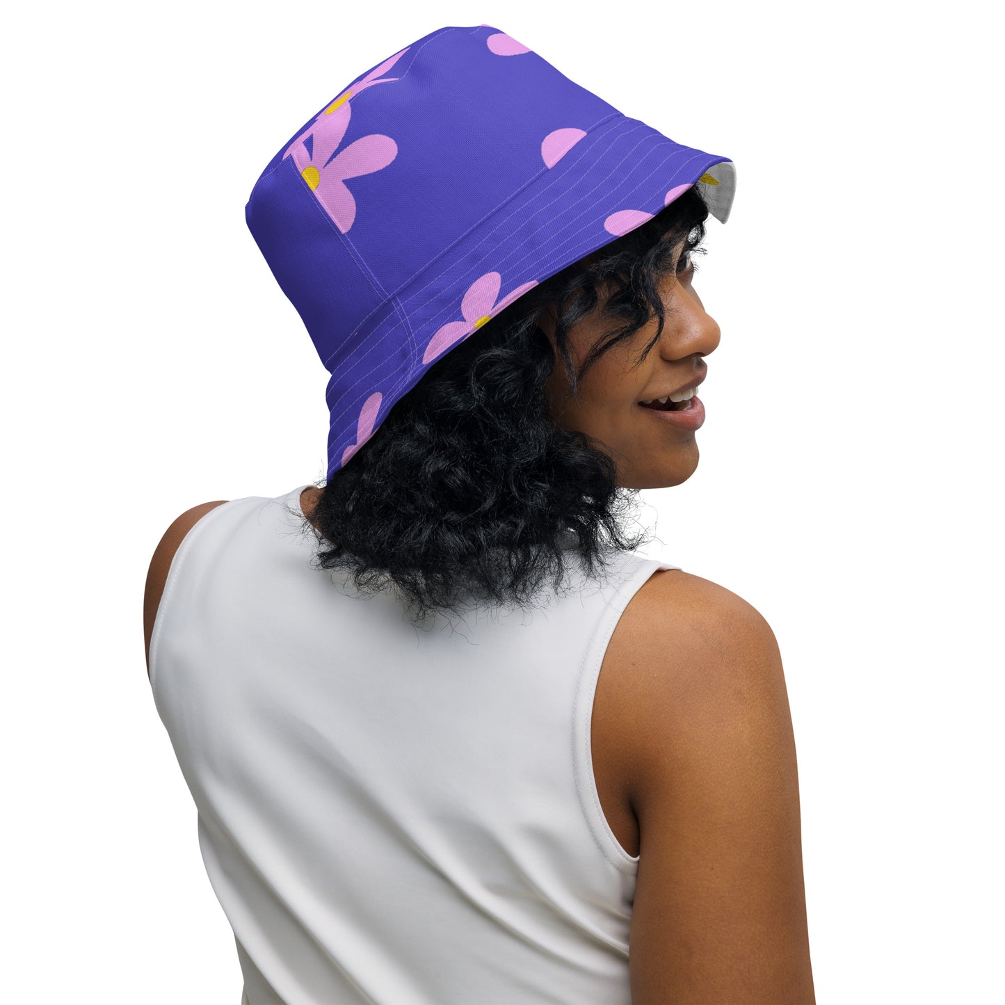 Flower Reversible Bucket Hat