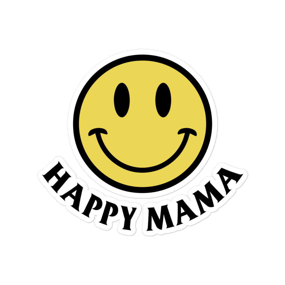 Happy Mama Smiley Sticker