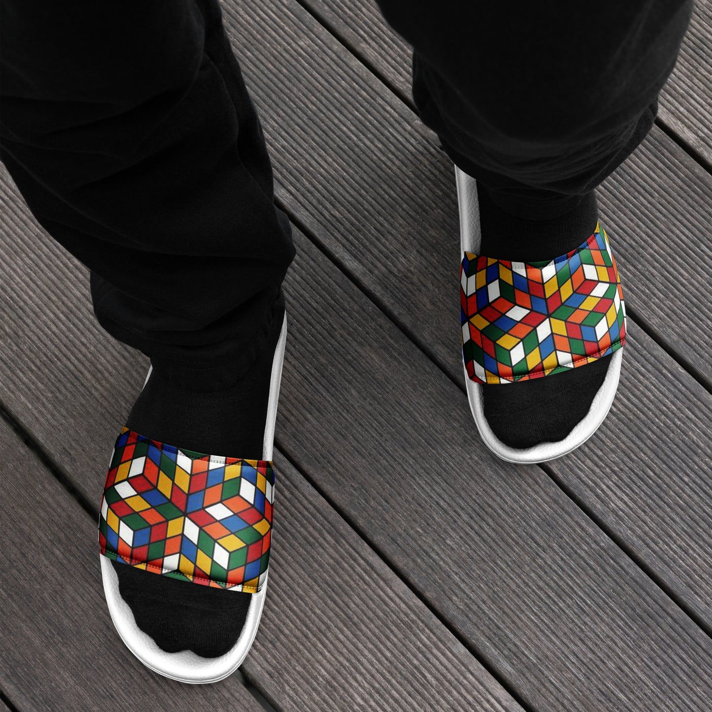 Men's Rubik's Cube Slides