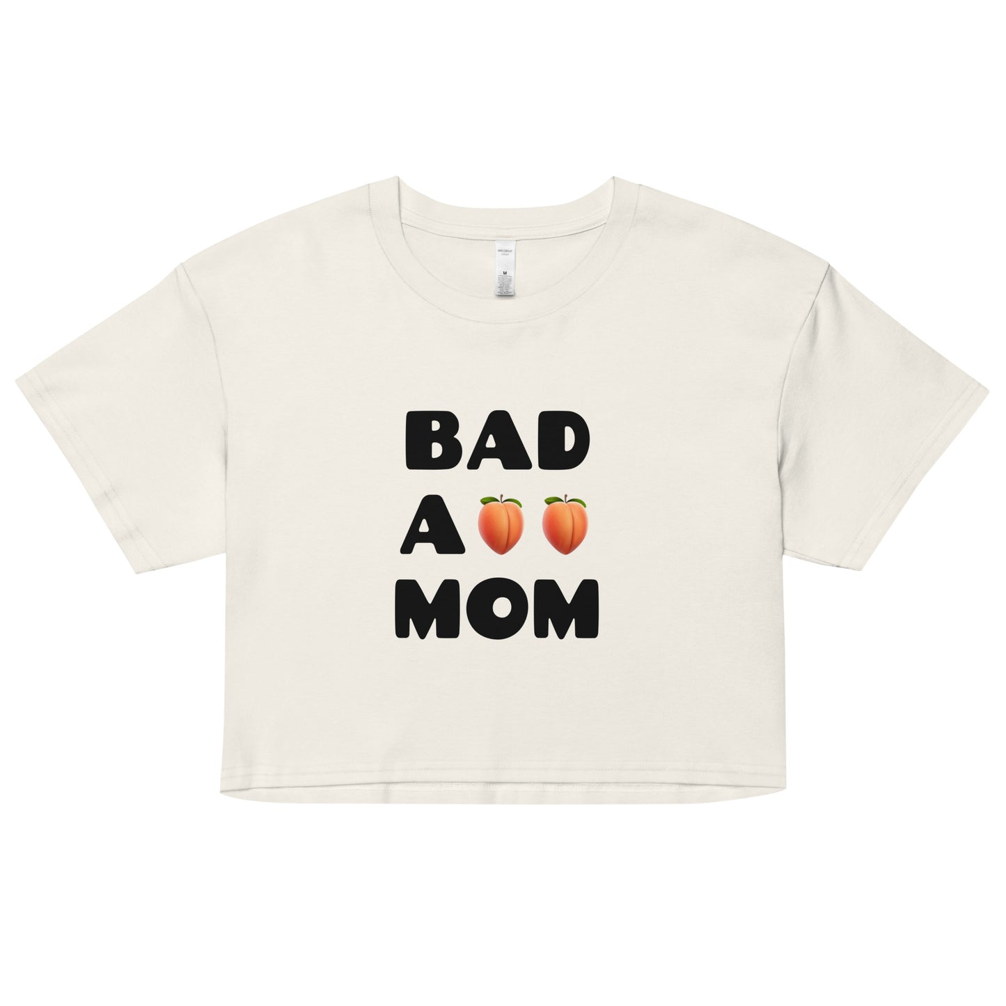 Badass Mom Peach Emoji Crop Top